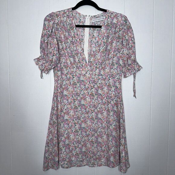 Faithfull The Brand Women’s Tonia Floral Dress Pink Size 6 - Picture 1 of 5